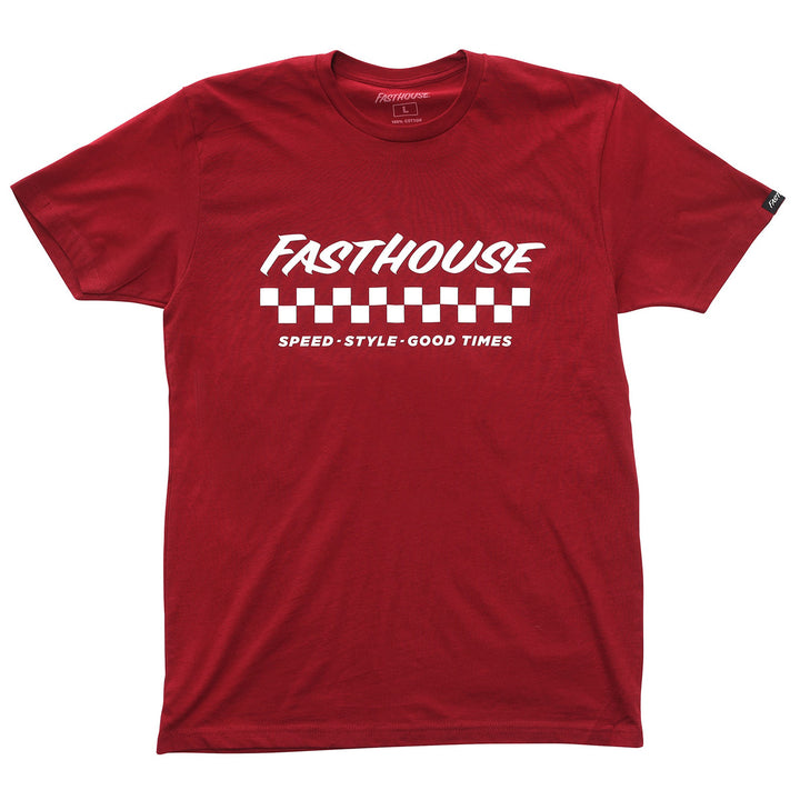 Fasthouse Apex Tee Cardinal - Front View