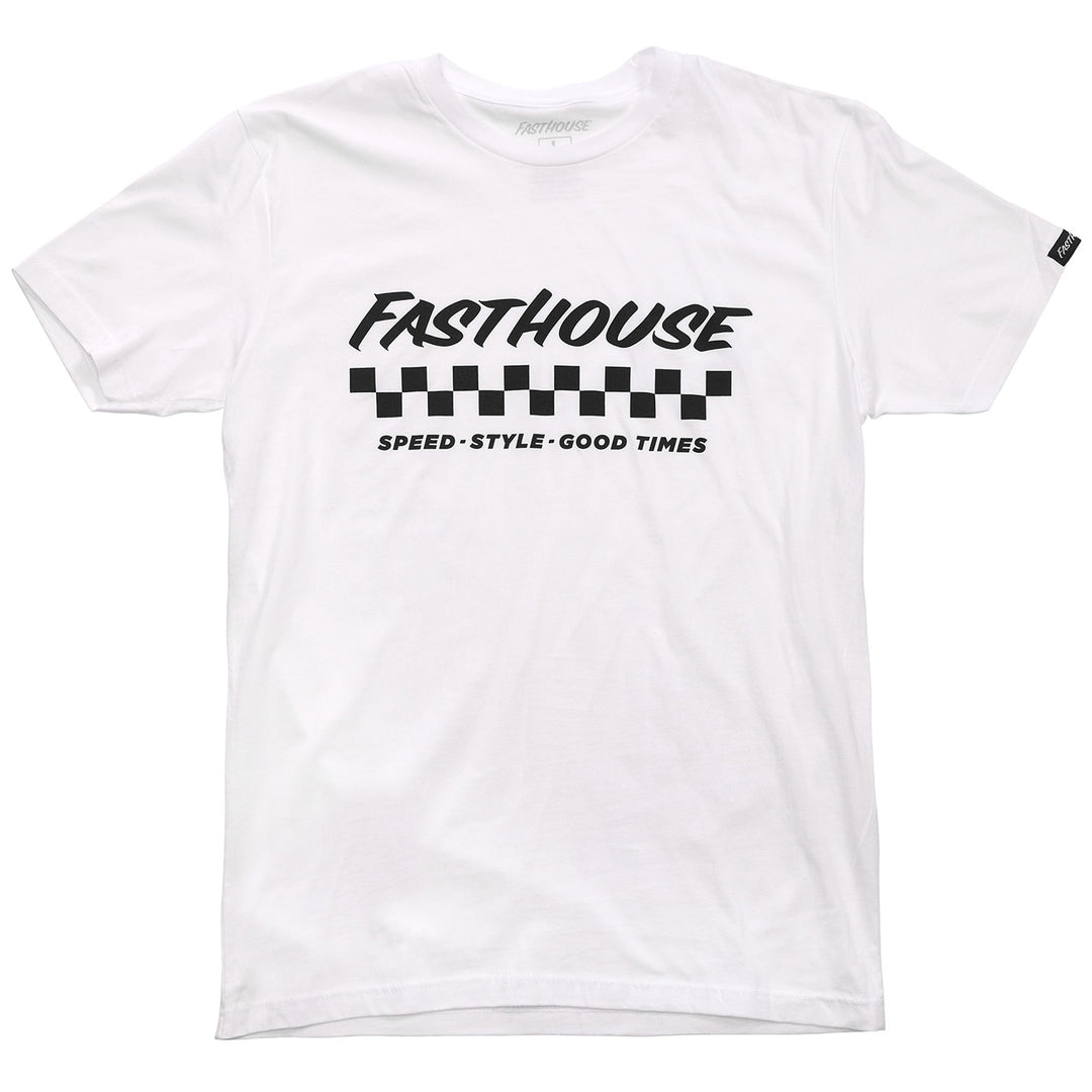 Fasthouse Apex Tee White - Front View