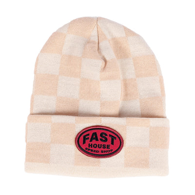 Fasthouse Archie Beanie Chalk - Front View