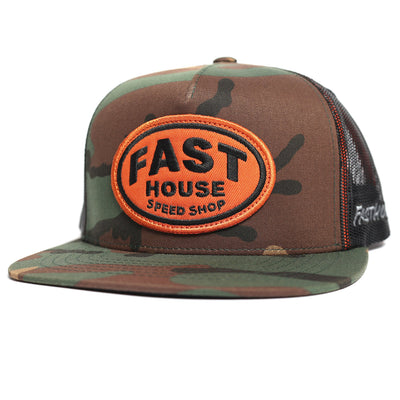 Fasthouse Archie Hat Camo - Front Side View