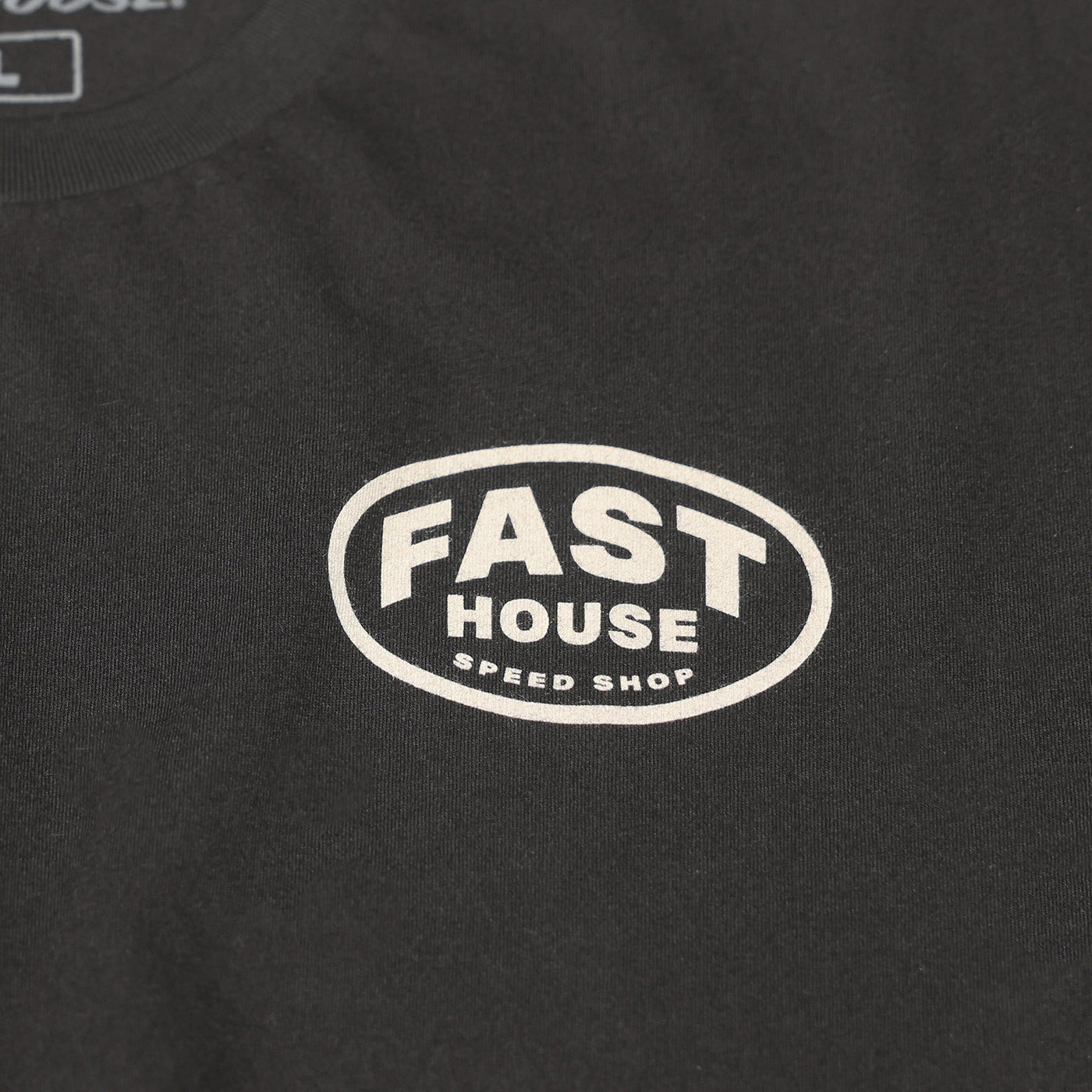 Fasthouse Archie Tee Black - Close-Up of Graphic on Front