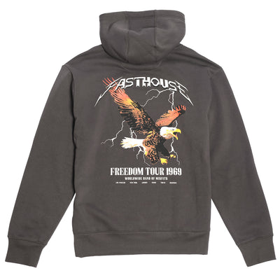 Fasthouse Arise Hooded Pullover Black - Rear View