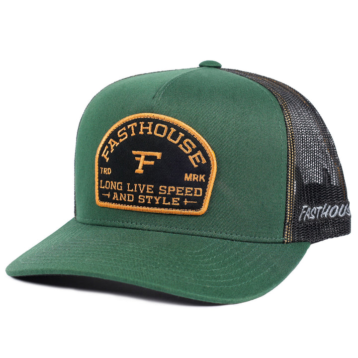 Fasthouse Arthur Hat Green - Front Side View