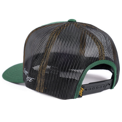 Fasthouse Arthur Hat Green - Rear Side View