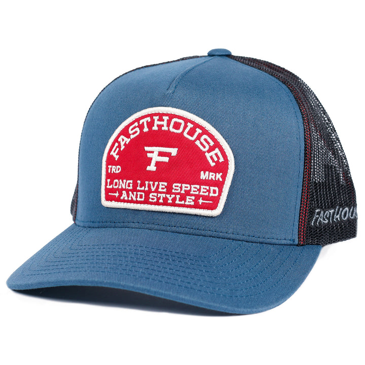 Fasthouse Arthur Hat Indigo - Front Side View