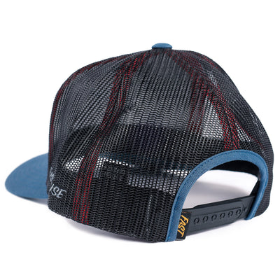 Fasthouse Arthur Hat Indigo - Rear Side View