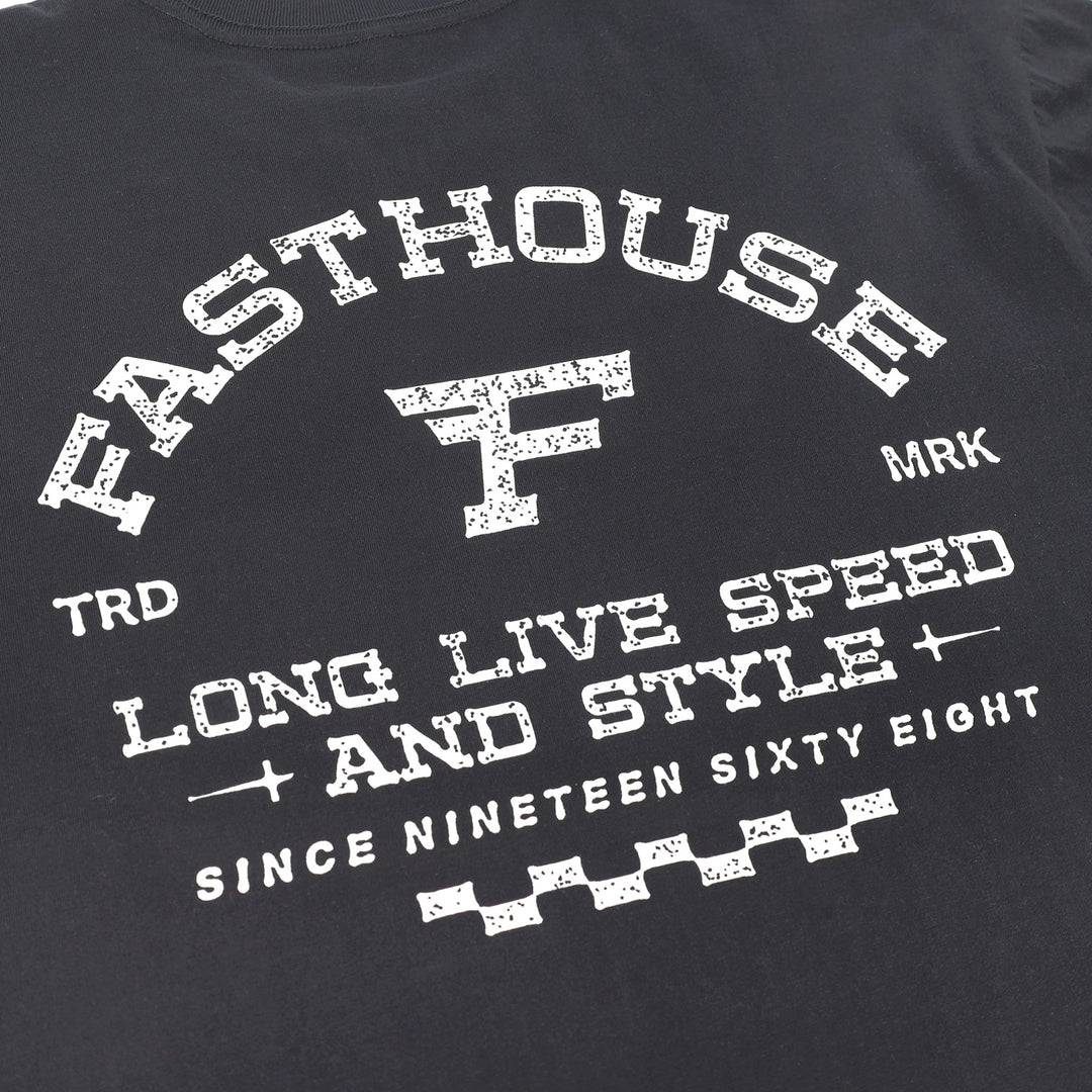 Fasthouse Arthur SS Tee Black - Close-Up of Graphic on Back