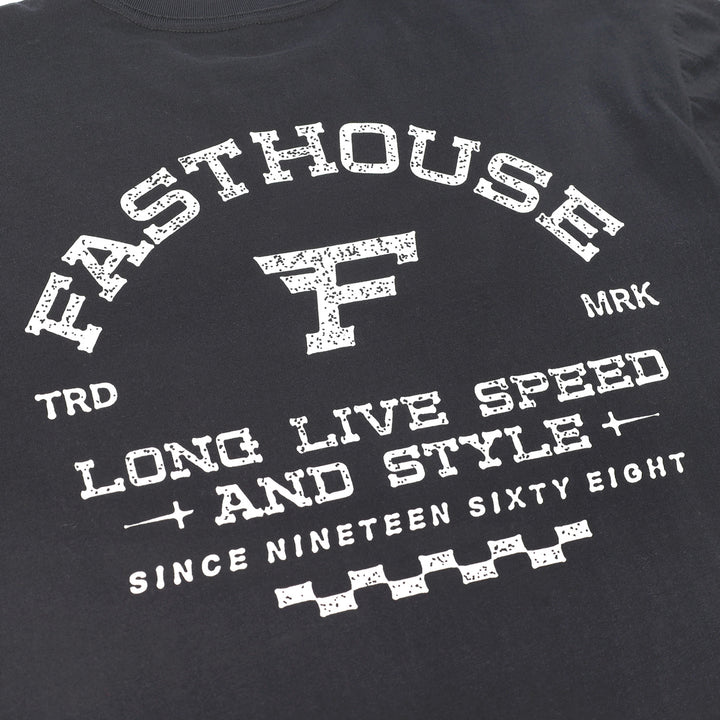 Fasthouse Arthur SS Tee Black - Close-Up of Graphic on Back