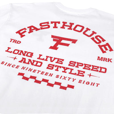 Fasthouse Arthur SS Tee White - Close-Up of Graphic on Back