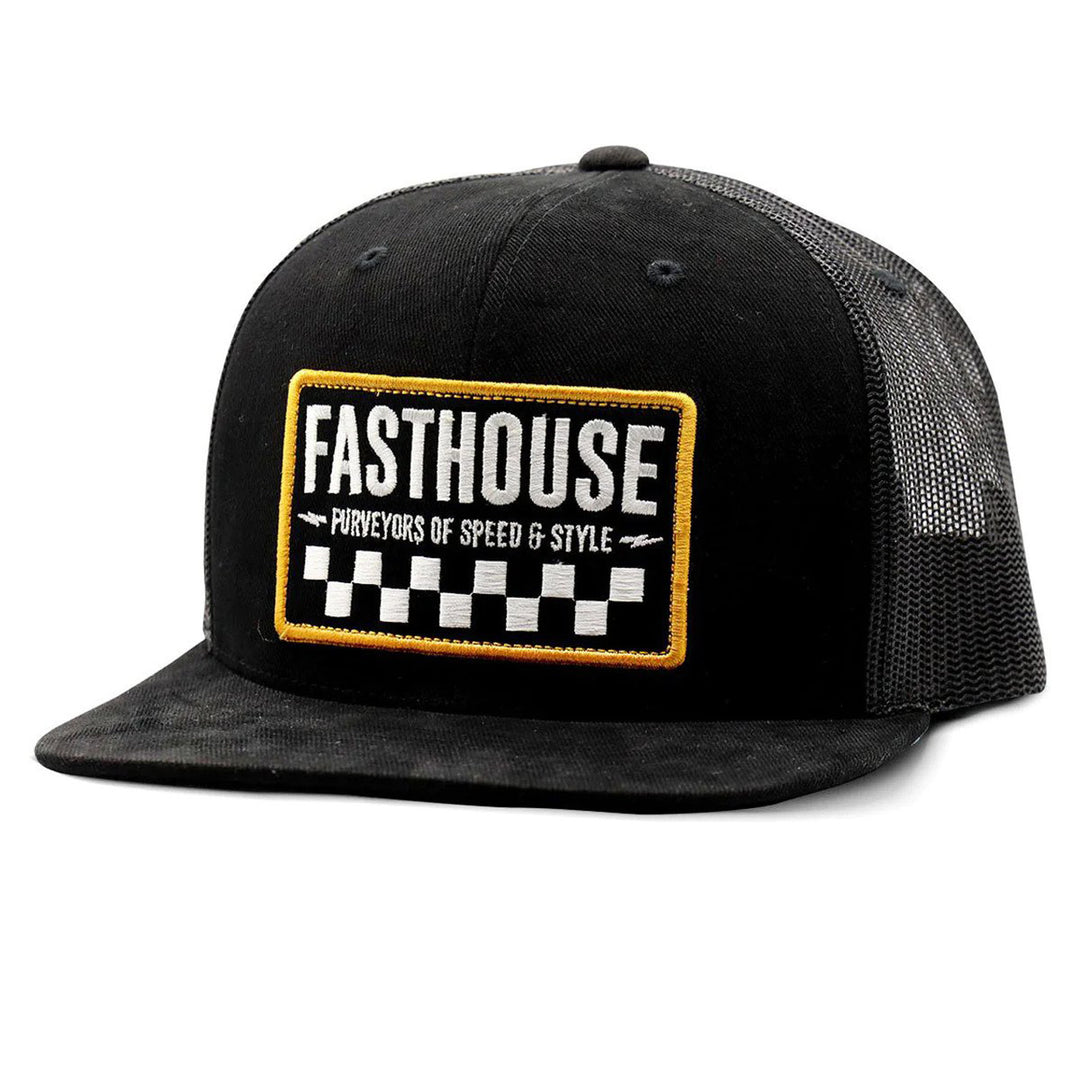 Fasthouse Atticus Hat Black - Front Side View