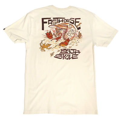 Fasthouse Baja Style SS Tee Natural - Rear View