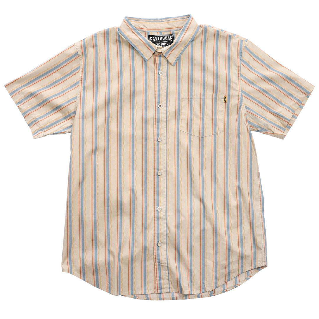 Fasthouse Bess Button-Up Shirt Cream - Front View