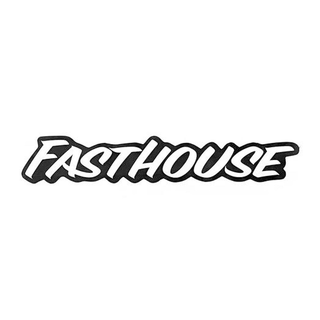 Fasthouse Black Logo Sticker - Flat View