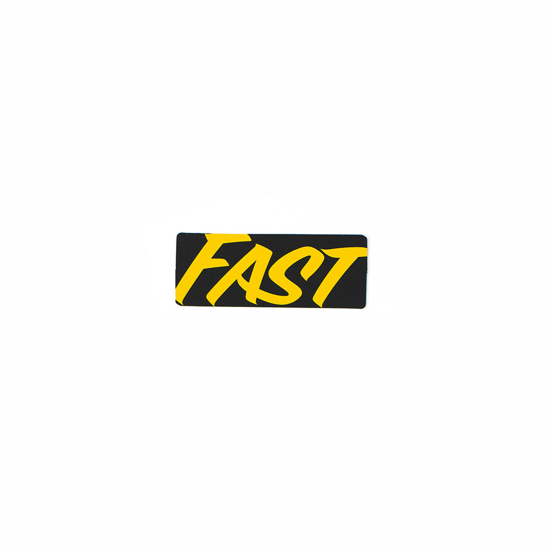 Fasthouse Script Sticker Black - Flat View