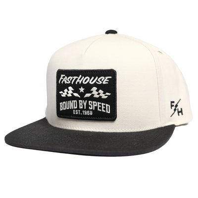 Fasthouse Bound by Speed Hat Cream/Black - Front Side View