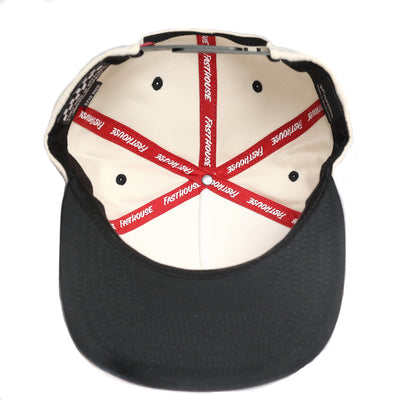 Fasthouse Bound by Speed Hat Cream/Black - Bottom Up View