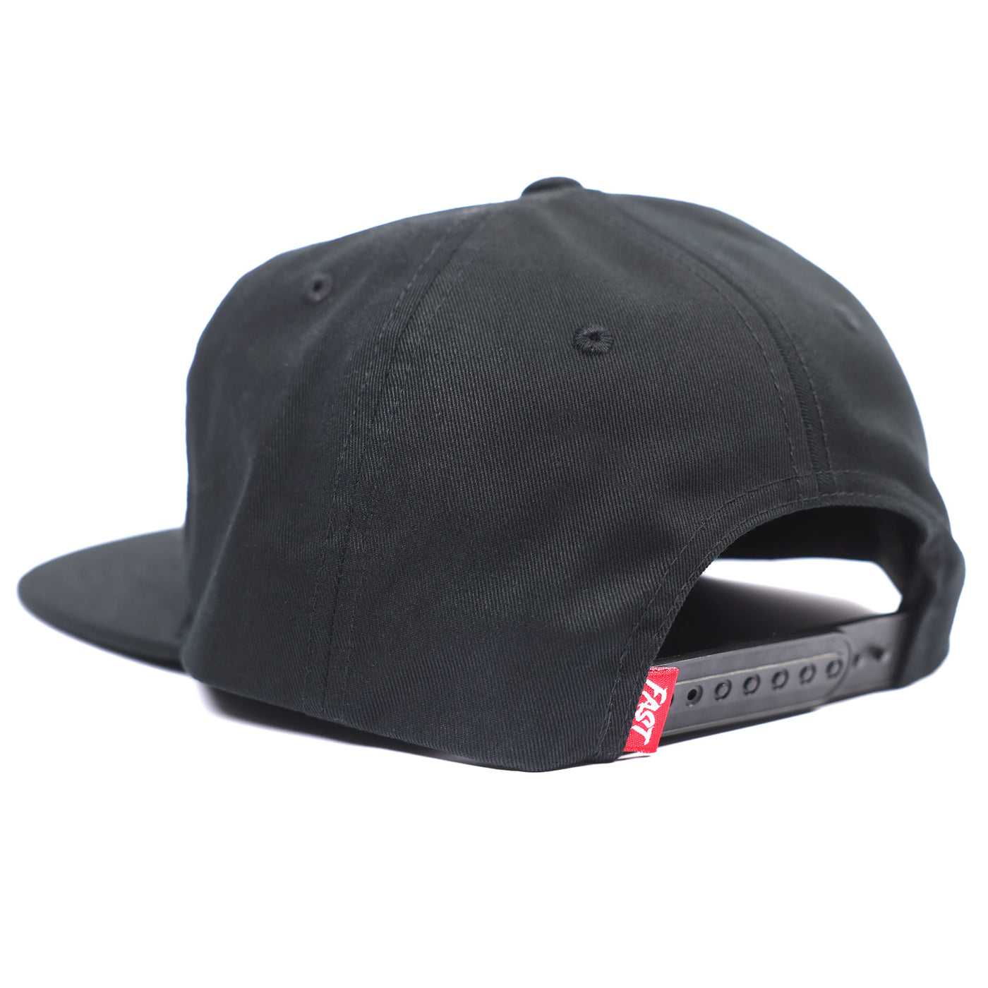 Fasthouse Break Hat Black - Rear Side View