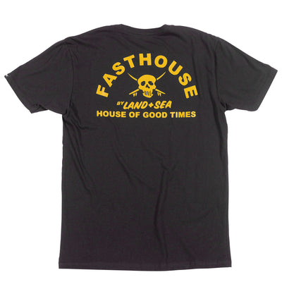 Fasthouse Break Tee Black - Rear View