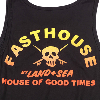 Fasthouse Break Tank Black - Close-up of Graphic on Back