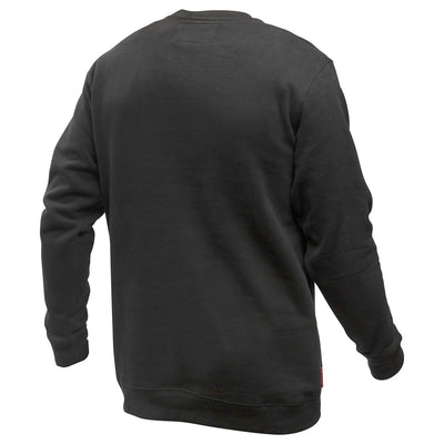 Fasthouse Brigade Crew Neck Pullover Black - Rear View