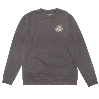 Fasthouse Burner Crew Neck Pullover Shadow - Front View