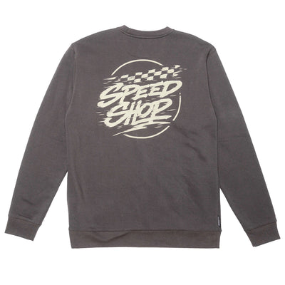 Fasthouse Burner Crew Neck Pullover Shadow - Rear View