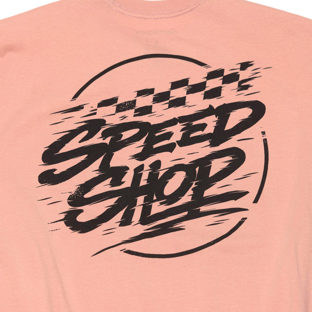 Fasthouse Burner SS Tee Smoked Paprika - Close-Up of Graphic on Rear