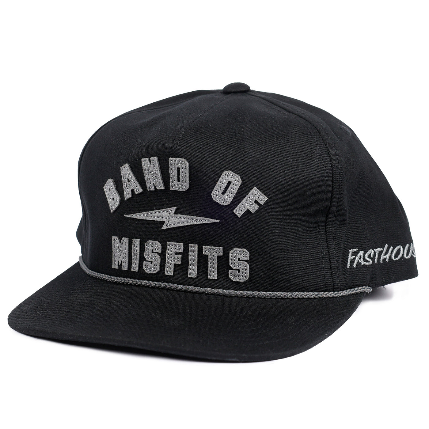 Fasthouse Capone Hat Black - Front Side View