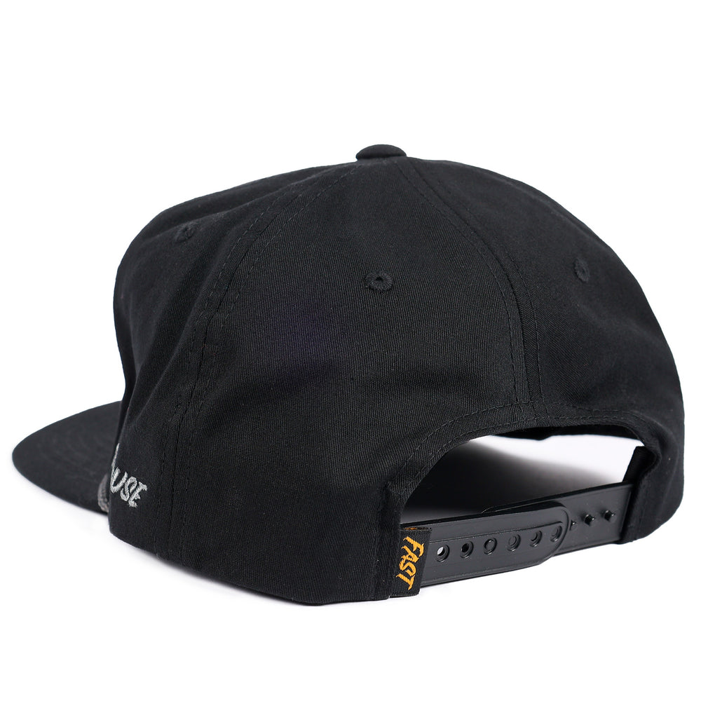 Fasthouse Capone Hat Black - Rear Side View