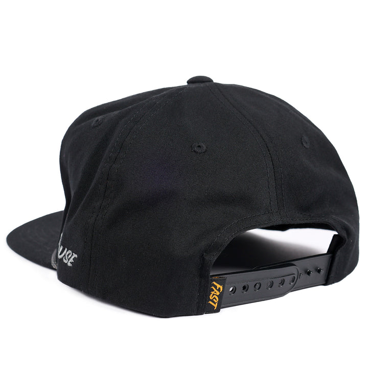 Fasthouse Capone Hat Black - Rear Side View