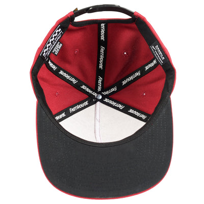 Fasthouse Capone Hat Oxblood - Bottom Up View