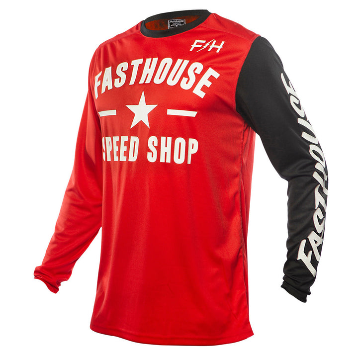 Fasthouse Carbon Jersey Red - Front View