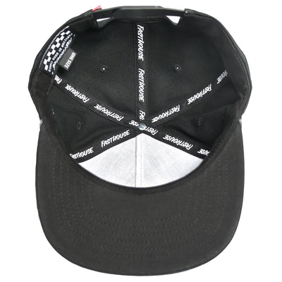 Fasthouse Carrera Hat Black - Bottom Up View