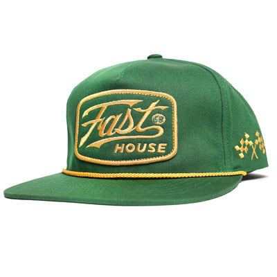 Fasthouse Carrera Hat Green - Front Side View