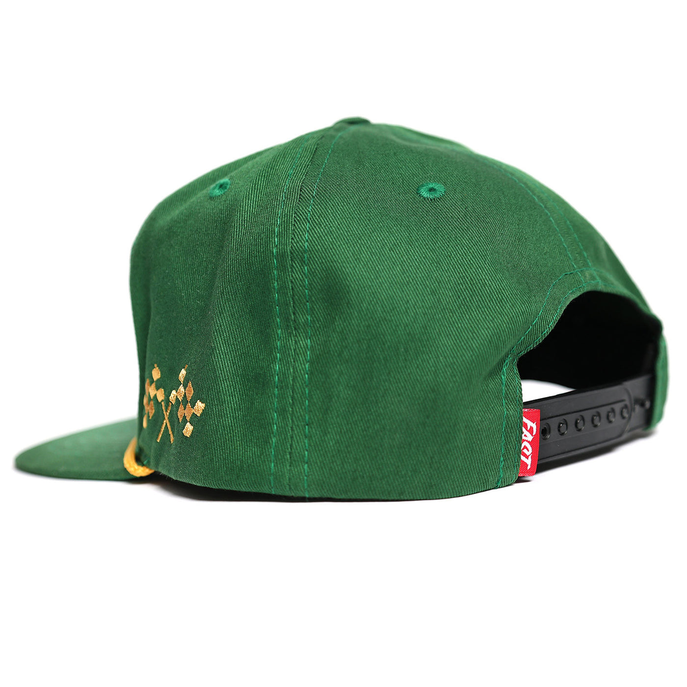 Fasthouse Carrera Hat Green - Rear Side View