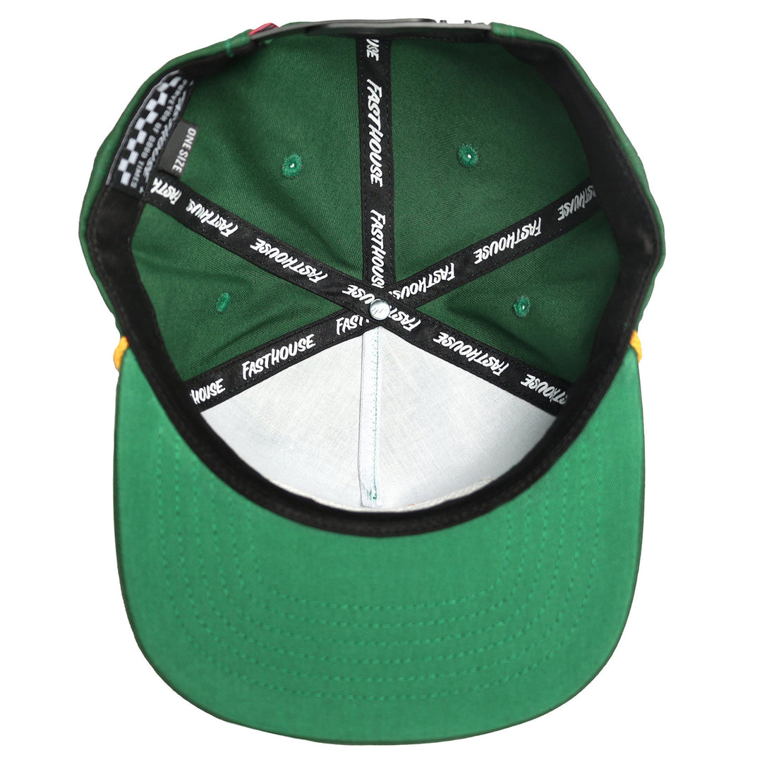 Fasthouse Carrera Hat Green - Bottom Up View