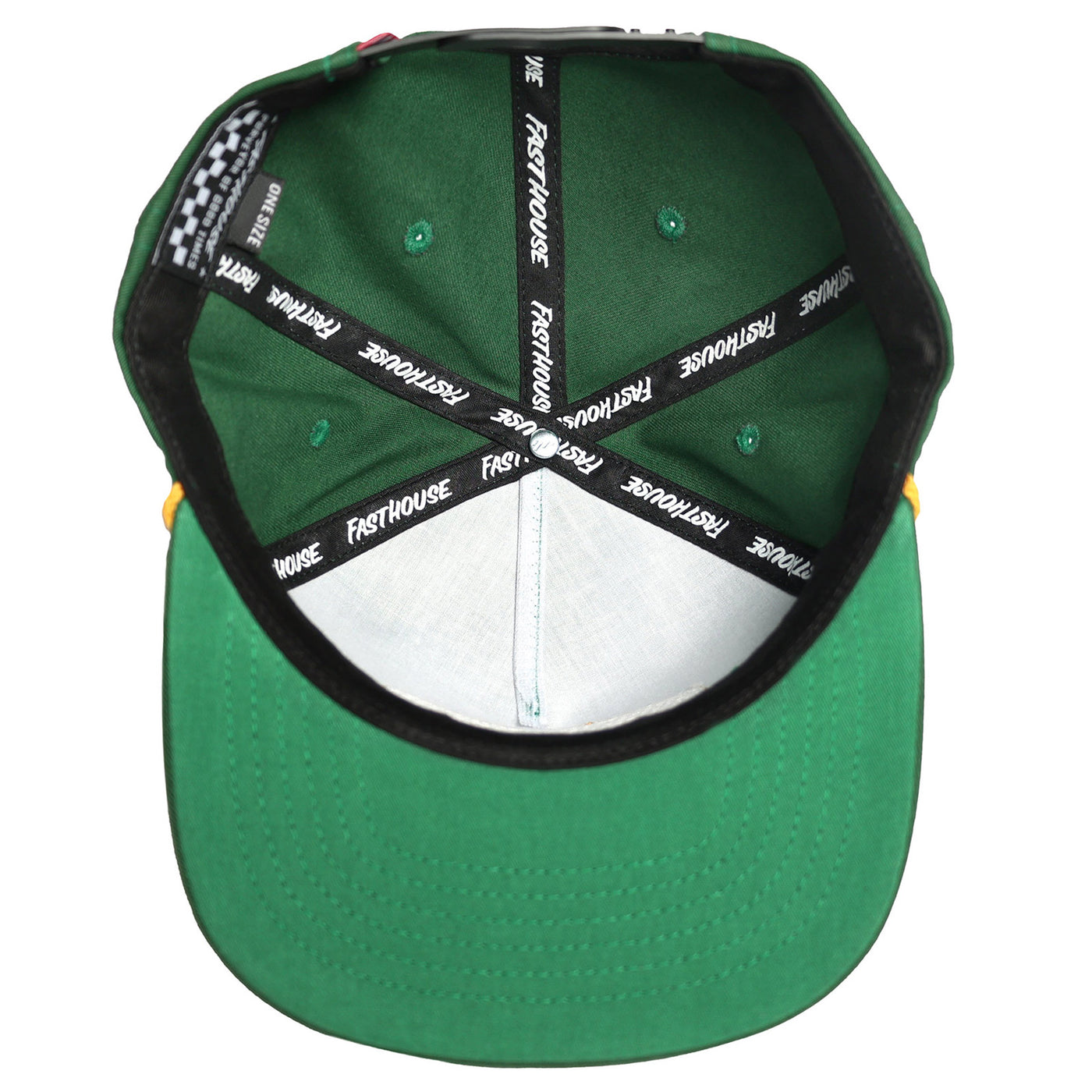 Fasthouse Carrera Hat Green - Bottom Up View