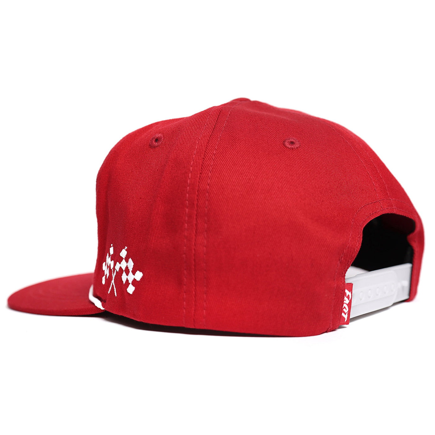 Fasthouse Carrera Hat Red - Rear Side View