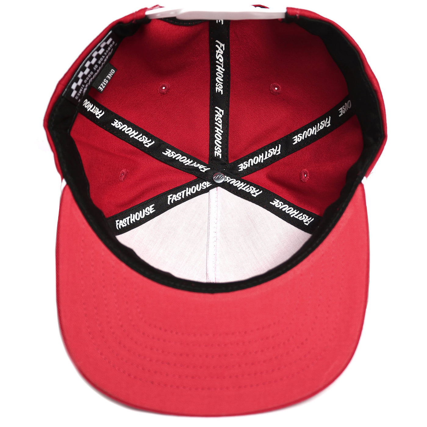 Fasthouse Carrera Hat Red - Bottom Up View