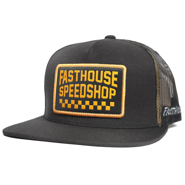 Fasthouse Chalet Hat Black - Front Side View