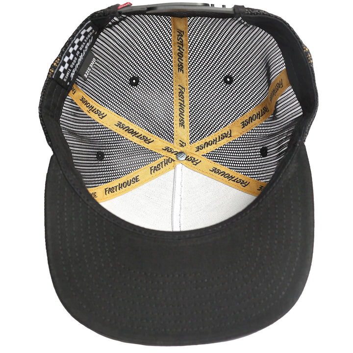 Fasthouse Chalet Hat Black - Bottom Up View