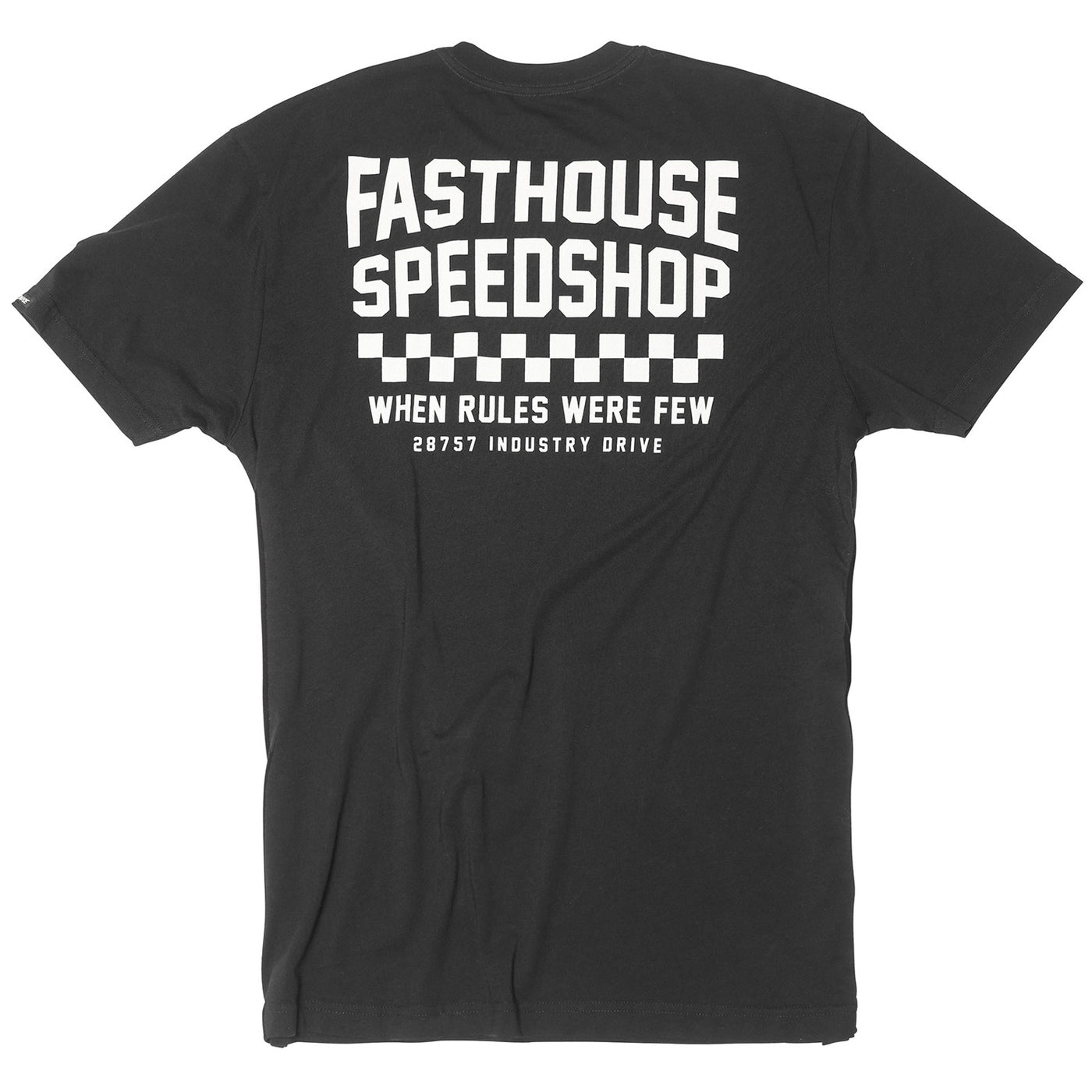 Fasthouse Chalet Tee Black - Rear View