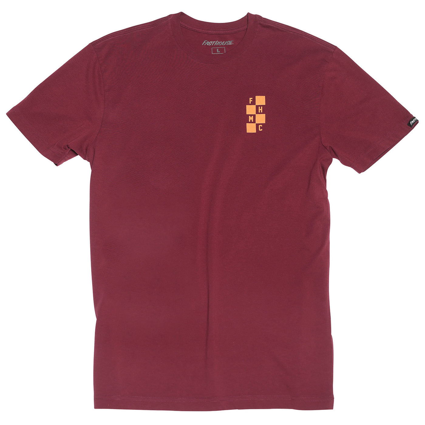 Fasthouse Chalet Tee Maroon - Front View