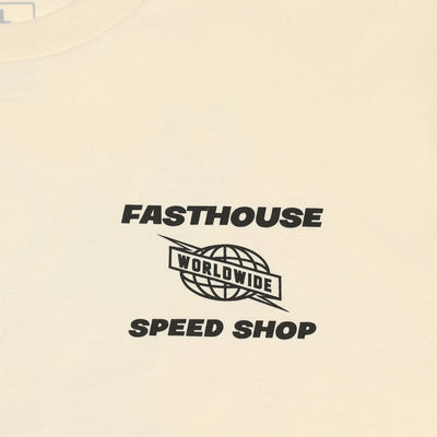 Fasthouse Champion Tee Natural - Close-Up of Graphic on Front