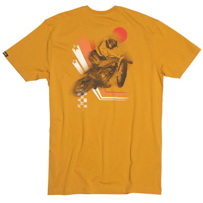 Fasthouse Champion Tee Vintage Gold - Rear View