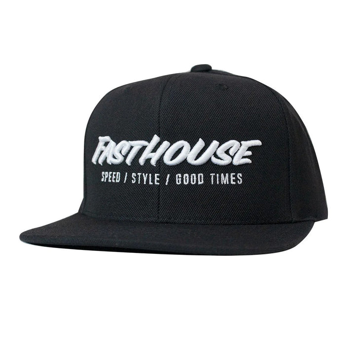 Fasthouse Classic Hat Black - Front Side VIew