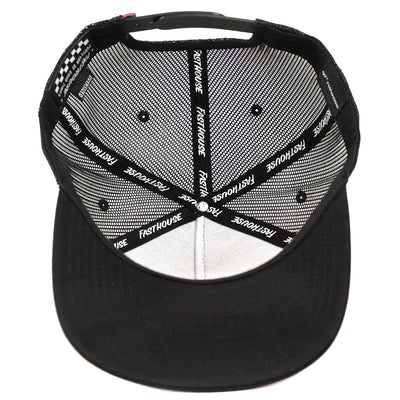 Fasthouse Classic Hat Oversized Black - Bottom Up View