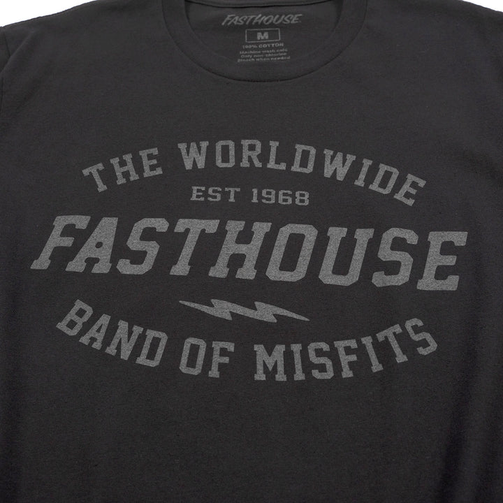 Fasthouse Coalition Tee Black - Close-Up of Graphic on Front