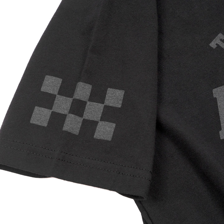 Fasthouse Coalition Tee Black - Close-Up of Graphic on Sleeve