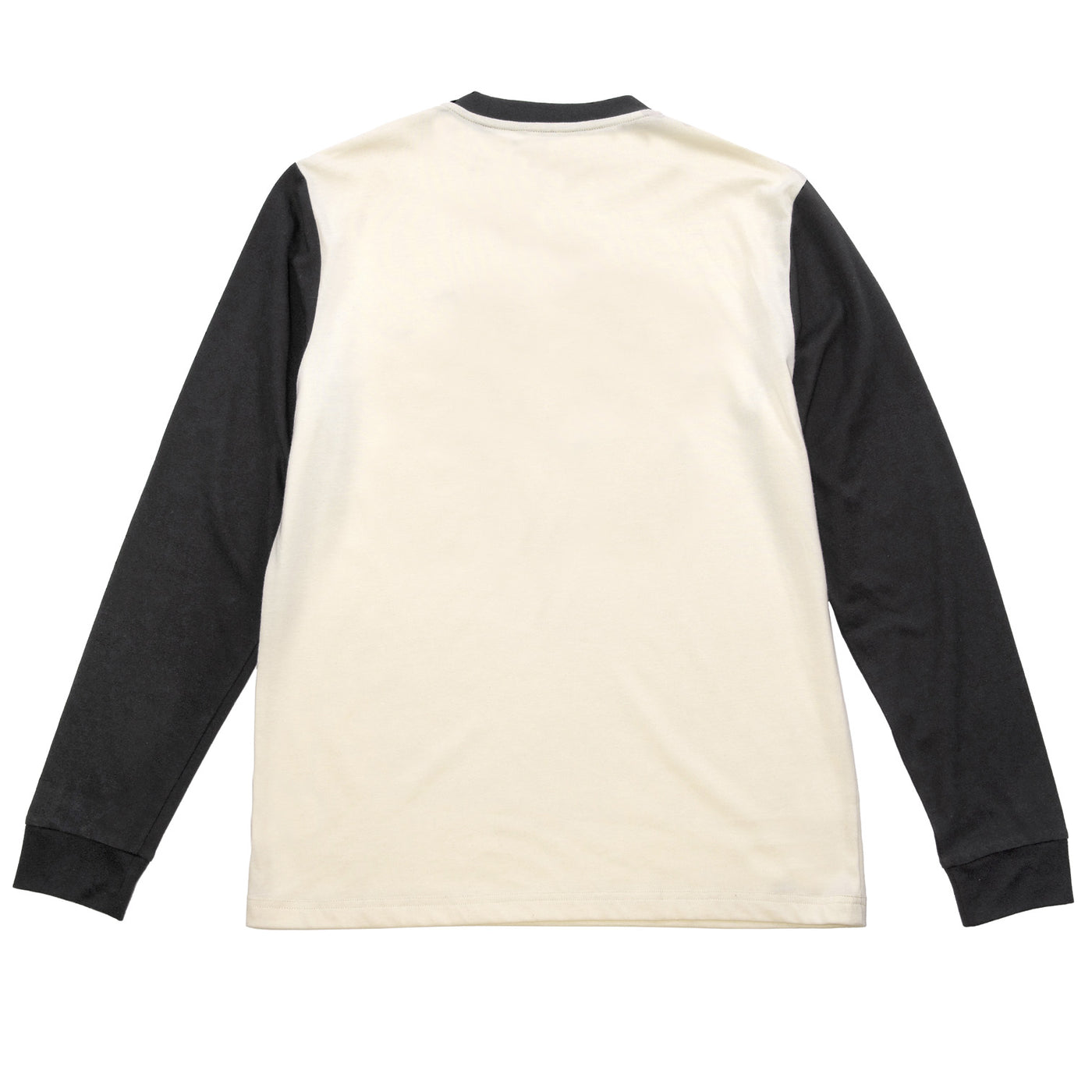 Fasthouse Capone Yarn Dye LS Tee Off White/Black - Rear View